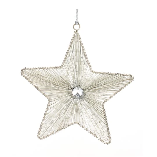 Melrose Iron & Glass Star Ornament Set 3 Melrose Iron & Glass Star Ornament Set - Image 3