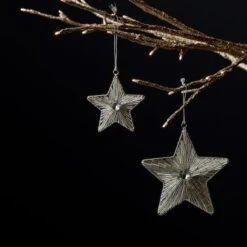 Melrose Iron & Glass Star Ornament Set 9 Melrose Iron & Glass Star Ornament Set -Michaels Store D660824S 4