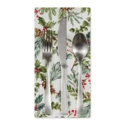 DII® Heritage Holiday Sprigs Printed Napkin Set, 4ct. -Michaels Store D662317S 3