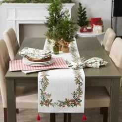 DII® Heritage Holiday Sprigs Printed Napkin Set, 4ct. -Michaels Store D662317S 4