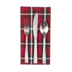DII® Glad Tidings Plaid Napkin Set, 6ct. -Michaels Store D662318S 3