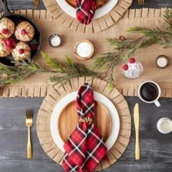 DII® Glad Tidings Plaid Napkin Set, 6ct. -Michaels Store D662318S 5