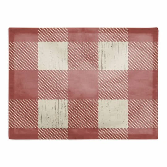 Red Buffalo Check Cotton Twill Placemat 2 Red Buffalo Check Cotton Twill Placemat - Image 2