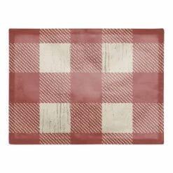Red Buffalo Check Cotton Twill Placemat