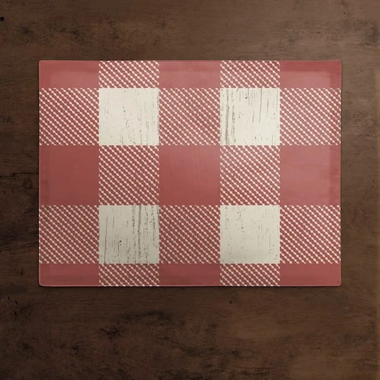 Red Buffalo Check Cotton Twill Placemat 3 Red Buffalo Check Cotton Twill Placemat - Image 3