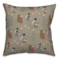 Gray Tree & Globe Pattern Throw Pillow 6 Gray Tree & Globe Pattern Throw Pillow -Michaels Store D662497S 2