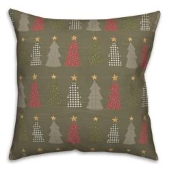 Green Tree Pattern Throw Pillow -Michaels Store D662505S 2