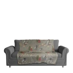 Gray Tree & Globe Pattern Coral Fleece Blanket 7 Gray Tree & Globe Pattern Coral Fleece Blanket -Michaels Store D662522S 3