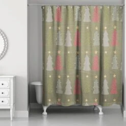 Green Tree Pattern Shower Curtain -Michaels Store D662554S 2