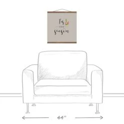 Cream Tis The Season Hanging Canvas In Teak Frame 7 Cream Tis The Season Hanging Canvas In Teak Frame -Michaels Store D662561S 3