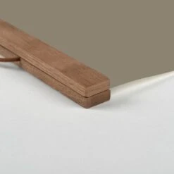 Taupe Tis The Season Hanging Canvas In Teak Frame -Michaels Store D662562S 2