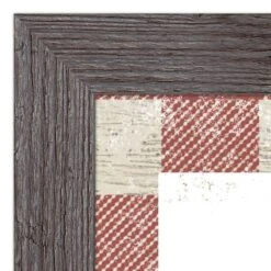 Red Buffalo Check Holiday Phrases Print In Western Gray Frame -Michaels Store D662568S 3