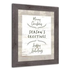 Gray Buffalo Check Holiday Phrases Print In Western Gray Frame 7 Gray Buffalo Check Holiday Phrases Print In Western Gray Frame -Michaels Store D662570S 2