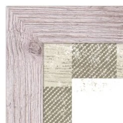 Taupe Buffalo Check Holiday Phrases Print In Western White Frame -Michaels Store D662571S 3