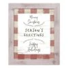 Red Buffalo Check Holiday Phrases Print In Western White Frame