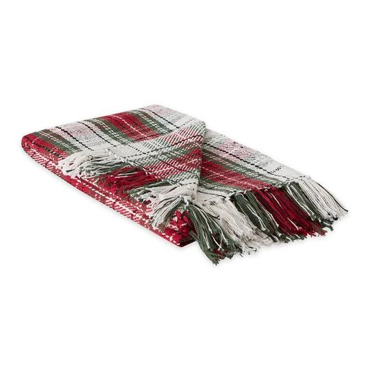 DII® Christmas Plaid Recycled Cotton Throw 2 DII® Christmas Plaid Recycled Cotton Throw - Image 2