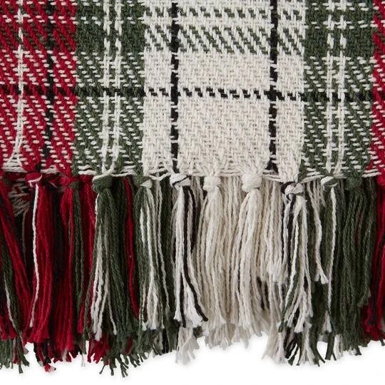 DII® Christmas Plaid Recycled Cotton Throw 4 DII® Christmas Plaid Recycled Cotton Throw - Image 4