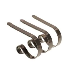 Original MantleClip® Brushed Nickel Stocking Holders, 3ct.