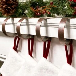 Original MantleClip® Weathered Oil-Rubbed Bronze Stocking Holders, 4ct. -Michaels Store D665821S 2