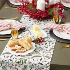 DII® 108" Holiday Sprigs Printed Table Runner -Michaels Store D666770S 5