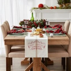DII® 72" Merry Christmas Printed Table Runner -Michaels Store D666771S 3