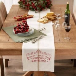 DII® 72" Merry Christmas Printed Table Runner -Michaels Store D666771S 4