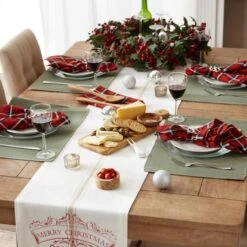 DII® 108" Merry Christmas Printed Table Runner -Michaels Store D666772S 4