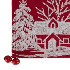 DII® 70" Santa's Sleigh Embroidered Table Runner -Michaels Store D666773S 4