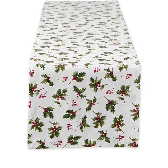 DII® 72" Holly Heritage Table Runner 2 DII® 72" Holly Heritage Table Runner - Image 2