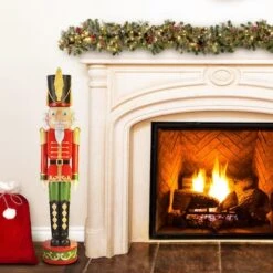 Haute Decor 4ft. Red & Green Christmas Nutcracker -Michaels Store D671926S 2