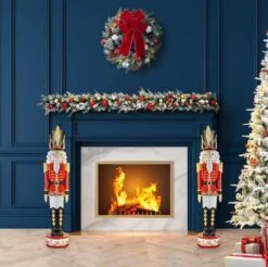 Haute Decor 3ft. Red & Black Christmas Nutcracker -Michaels Store D671927S 3