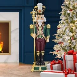 Haute Decor 3ft. Fleur De Lis Nutcracker -Michaels Store D671928S 2