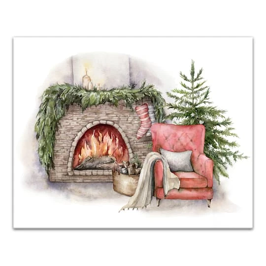 Cozy Fireplace Canvas Wall Art 2 Cozy Fireplace Canvas Wall Art - Image 2
