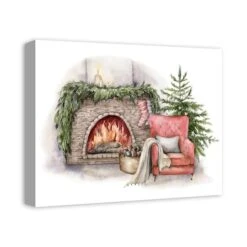 Cozy Fireplace Canvas Wall Art 8 Cozy Fireplace Canvas Wall Art -Michaels Store D673230S 2
