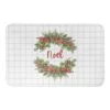 Noel Holly Wreath Bath Mat
