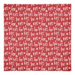 Ho Ho Ho Pattern Cotton Twill Napkin