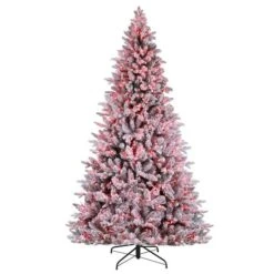 7.5ft. Pre-Lit Alexa Enabled Flocked Mountain Fir Artificial Christmas Tree, Multicolor LED Lights 19 7.5ft. Pre-Lit Alexa Enabled Flocked Mountain Fir Artificial Christmas Tree, Multicolor LED Lights -Michaels Store D674162S 7