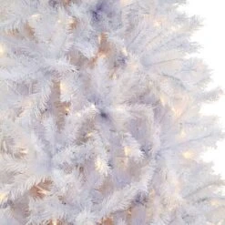 9ft. Pre-Lit White Artificial Christmas Tree, Warm White LED Lights -Michaels Store D674403S 16