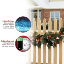 9ft. Magnolia Mix Pine Garland With LED Lights & Bows -Michaels Store D675912S 18