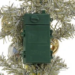 9ft. Pre-Lit Gold Ornament Metallic Garland -Michaels Store D675921S 15