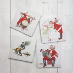 Northlight Classic Norman Rockwell Christmas Scene Canvas Prints Set, 4ct. -Michaels Store D676166S 2