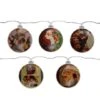 Northlight Norman Rockwell Glass Christmas Disc Lights Set, 5ct.