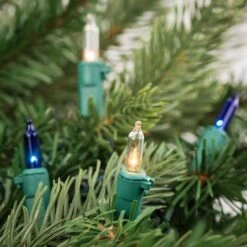 Northlight 100ct. Mini Christmas String Lights With Green Wire Blue/Clear -Michaels Store D676192S 12