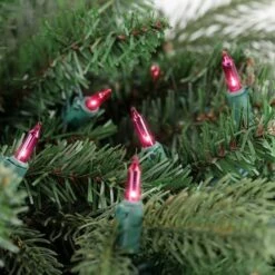 Northlight 100ct. Mini Christmas String Lights With Green Wire Pink -Michaels Store D676205S 14