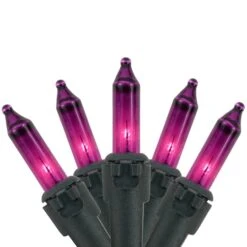 Northlight 50ct. Mini Christmas String Lights With Black Wire Purple 13 Northlight 50ct. Mini Christmas String Lights With Black Wire Purple -Michaels Store D676208S 11