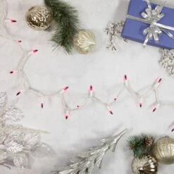 Northlight 50ct. Mini Christmas String Lights With White Wire Purple -Michaels Store D676209S 12