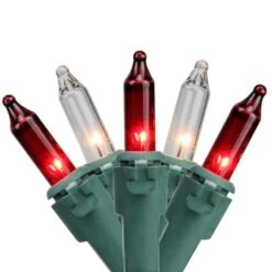 Northlight 100ct. Mini Christmas String Lights With Green Wire Red And Clear -Michaels Store D676210S 1 1