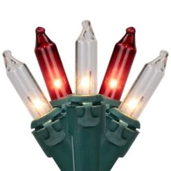 Northlight 100ct. Mini Christmas String Lights With Green Wire Red And Clear -Michaels Store D676210S 11