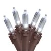 Northlight 35ct. White LED Mini Christmas Lights Set With Brown Wire