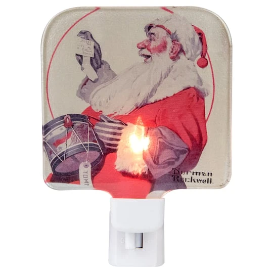 Northlight 6" Norman Rockwell 'A Drum For Tommy' Glass Christmas Night Light 2 Northlight 6" Norman Rockwell 'A Drum For Tommy' Glass Christmas Night Light - Image 2